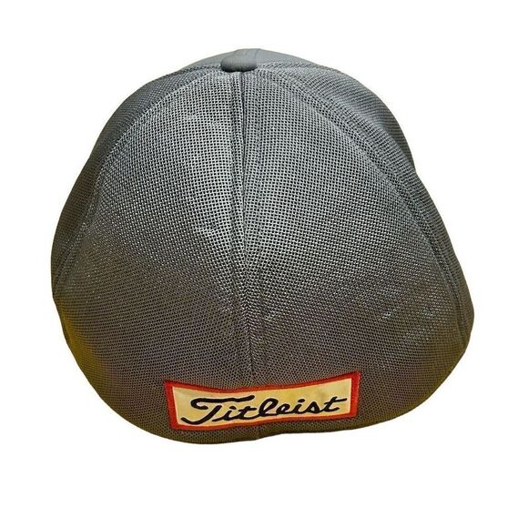 Titleist Men's Tour Performance Mesh Golf Hat Gray Small Pro V1 FJ Logo Flex m/l - Picture 4 of 6